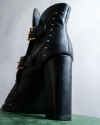 "MCQ Alexander McQueen" Studded design belted heel boots