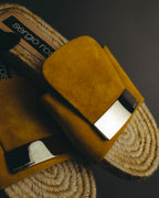 “Sergio Rossi” 2017-2023 suede sr1 espadrille slide sandals