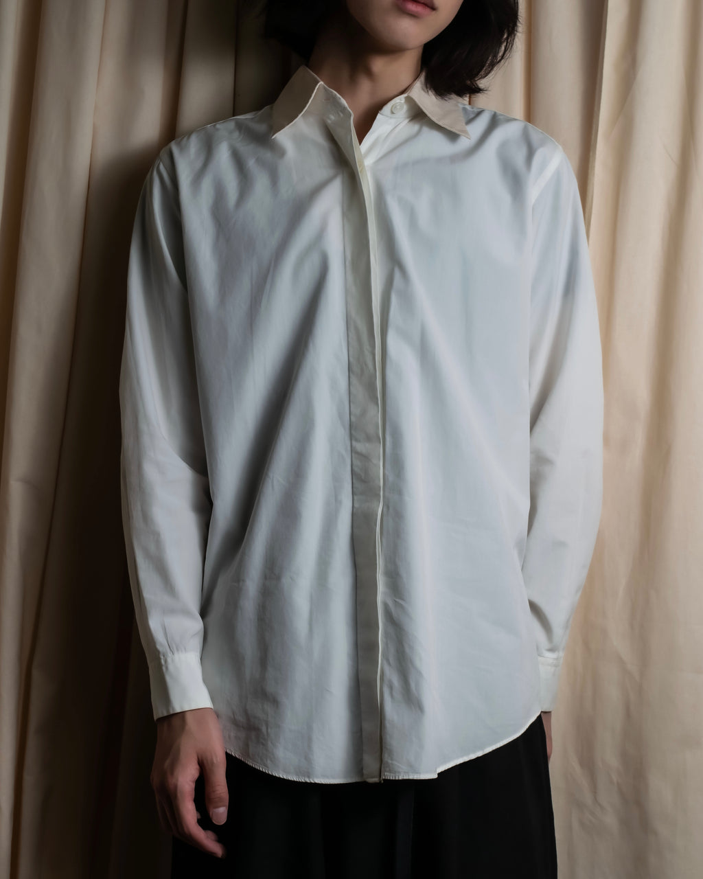 "HERMES" Margiela period collar change shirt
