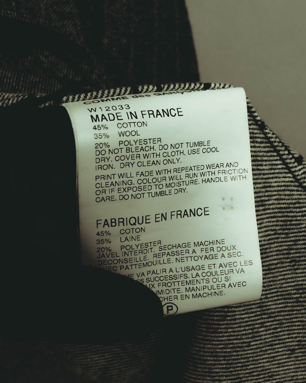 “COMME des GARÇONS SHIRT” 2000's- layered pocket print tailored jacket