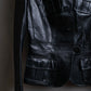 "BURBERRY" 100% cow leather Military pocket details short length jacket