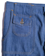 Lee/ Multi Pocket Designed Flare Silhouette Denim Blue