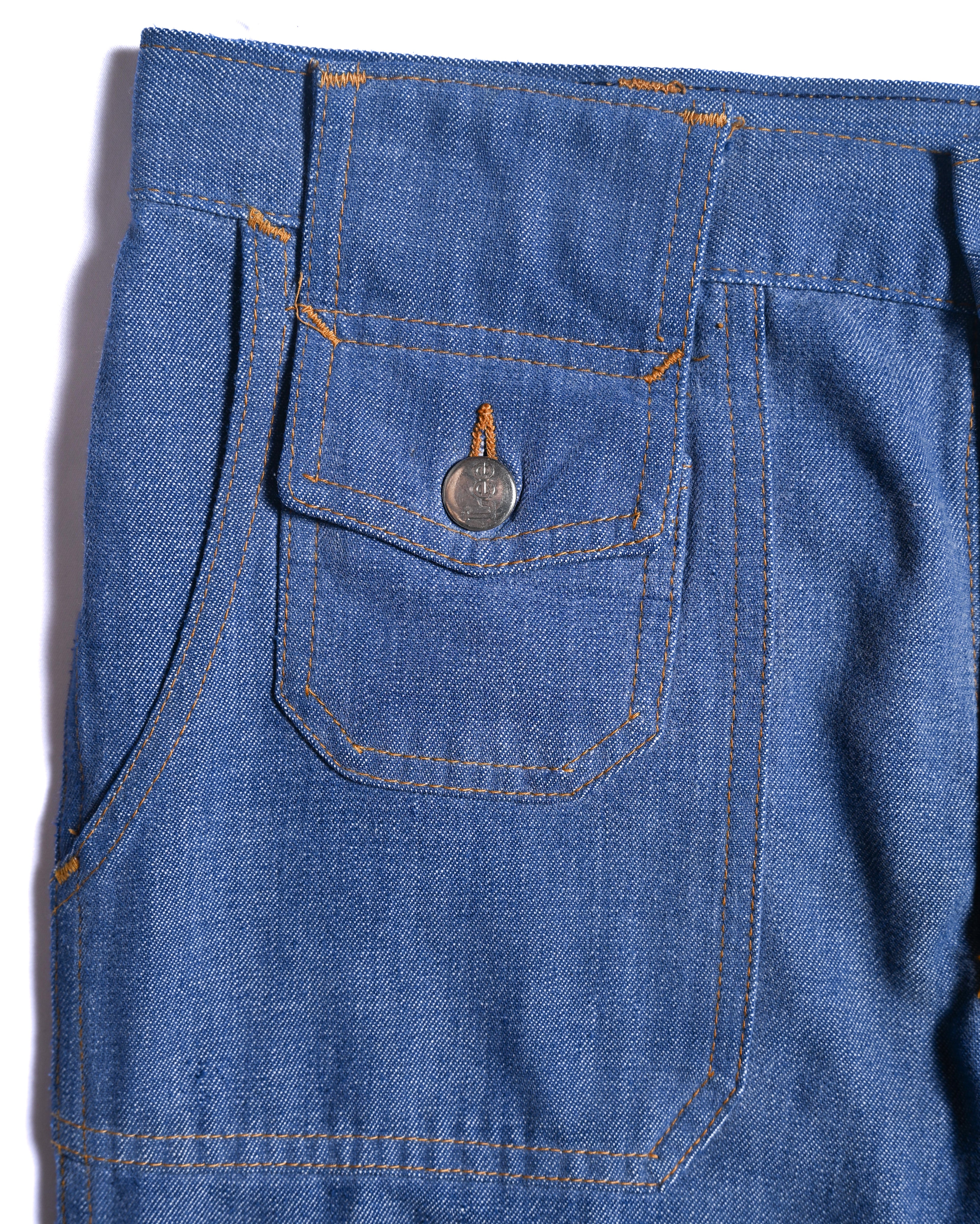 Lee/ Multi Pocket Designed Flare Silhouette Denim Blue