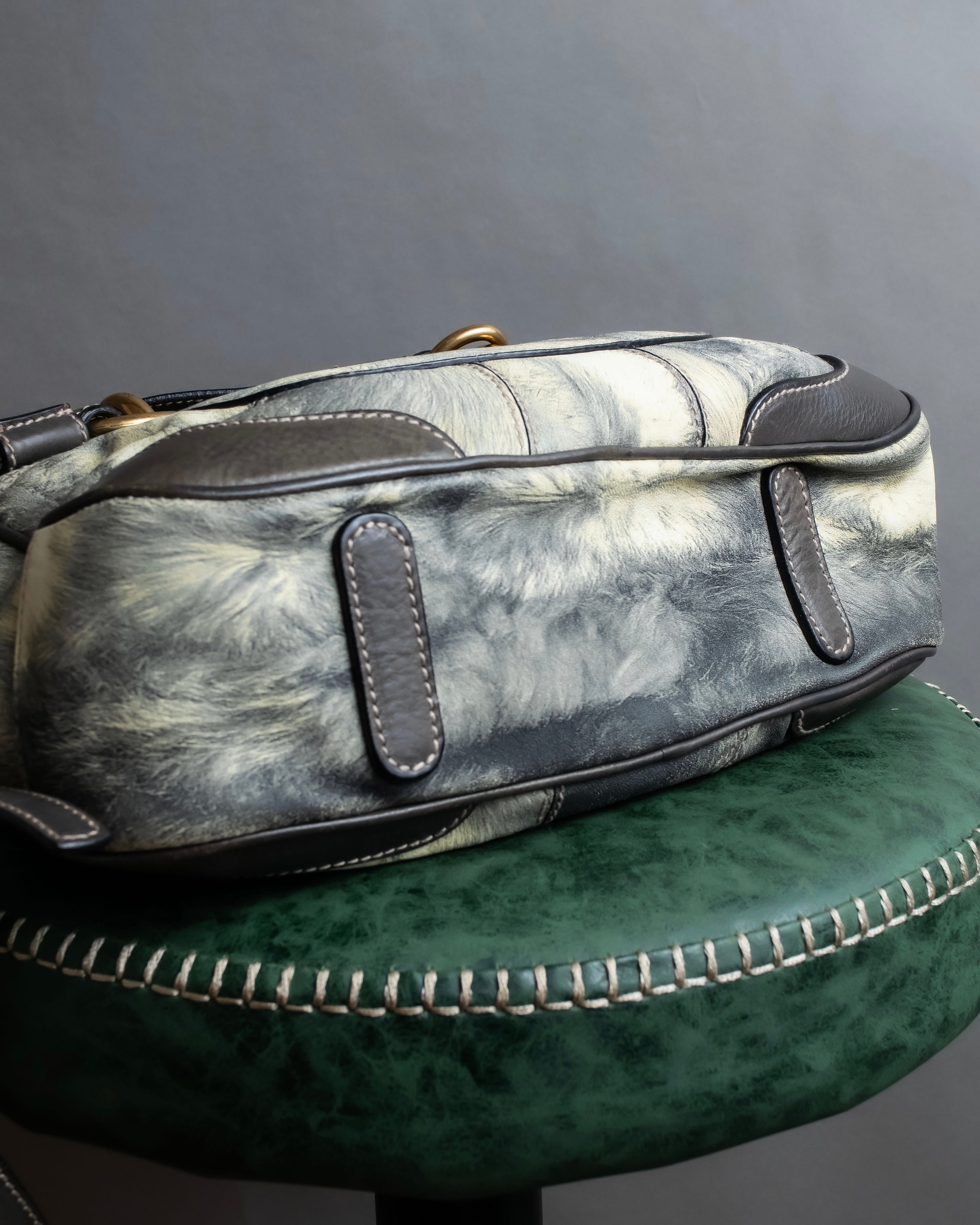 "DOLCE &amp; GABBANA" Miss edge series calf leather 2 way bag