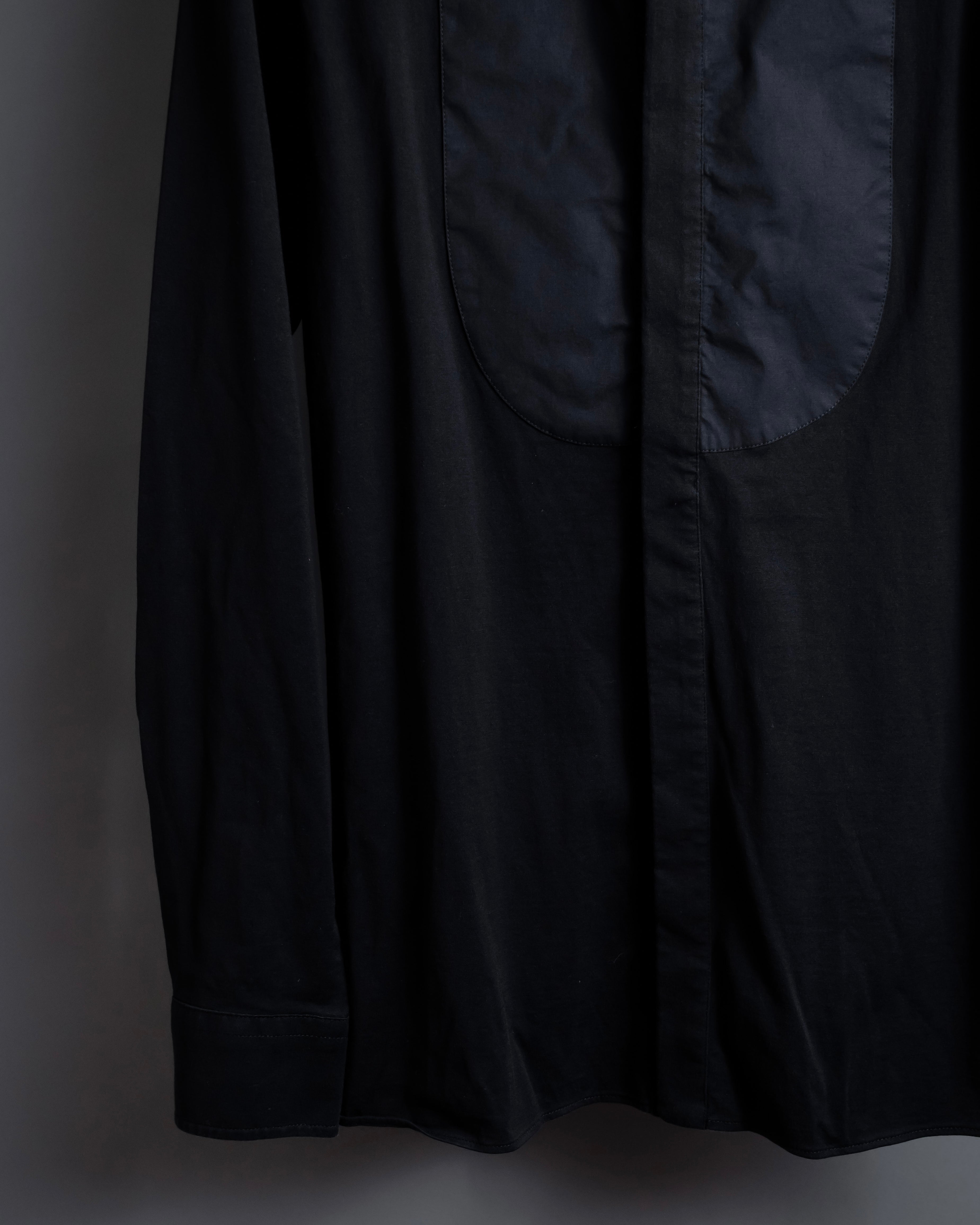 "FENDI" Pick stitch design fly front shirt