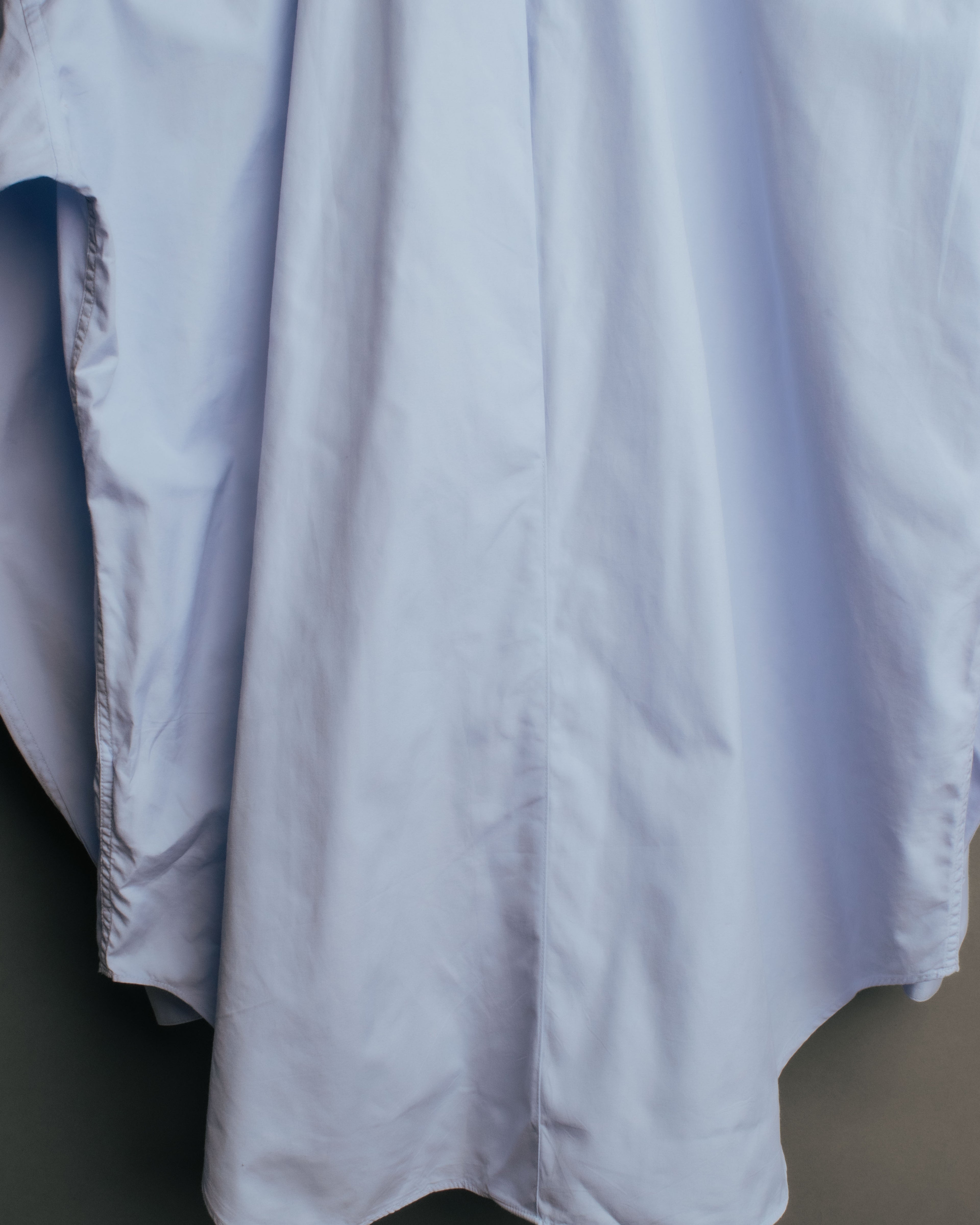 “ISSEY MIYAKE” 90’s-00’s Asymmetric stand collar cotton shirt