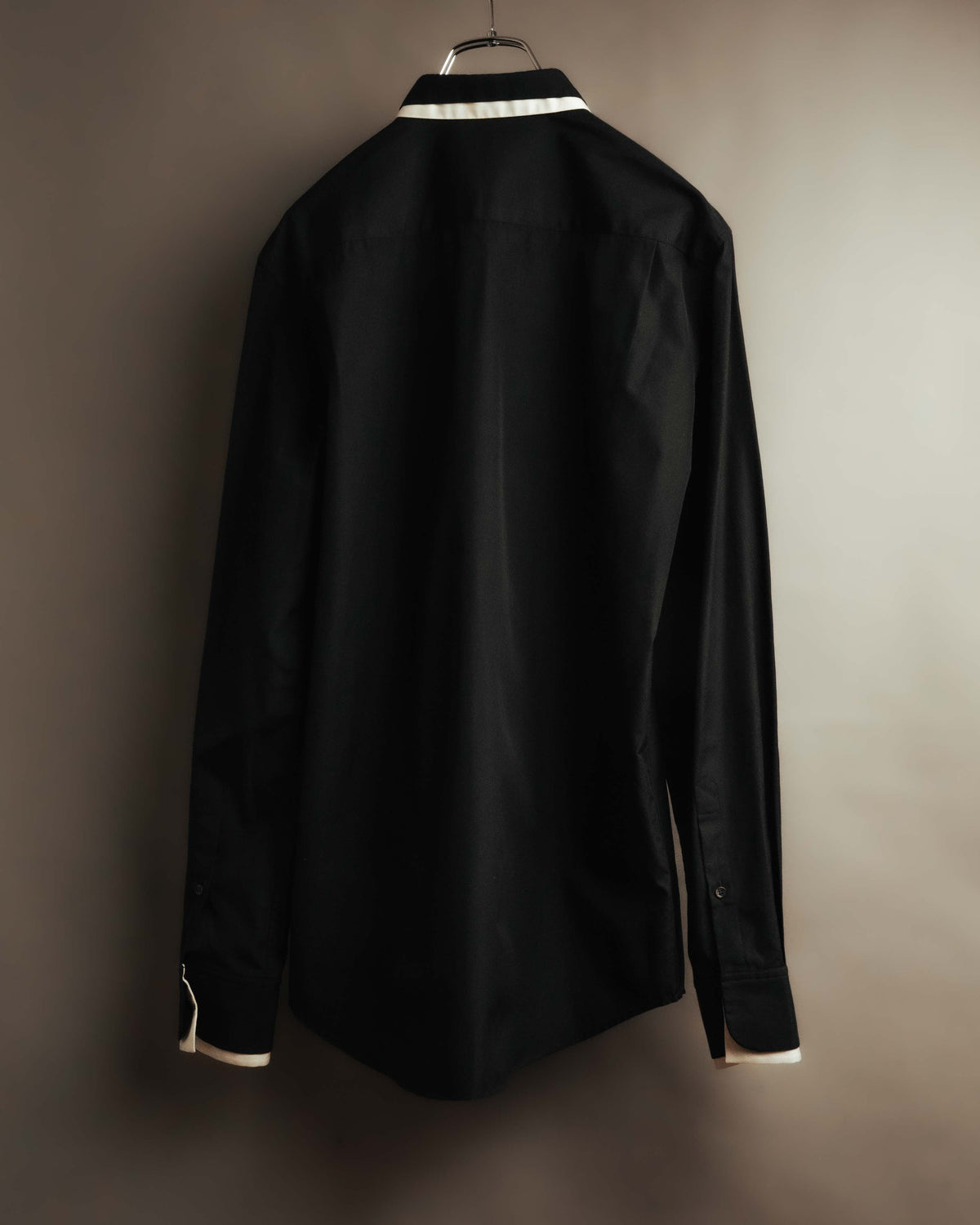 “Alexander McQueen” 10’s Layered double-collar contrast trim shirt