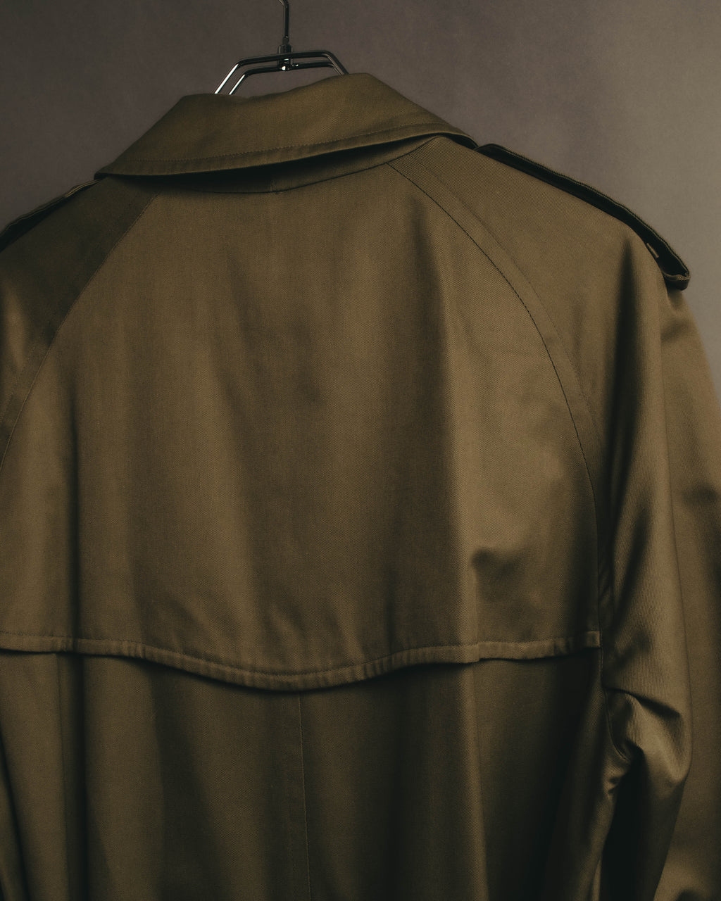 “Burberrys” 80’s Heritage check long trench coat