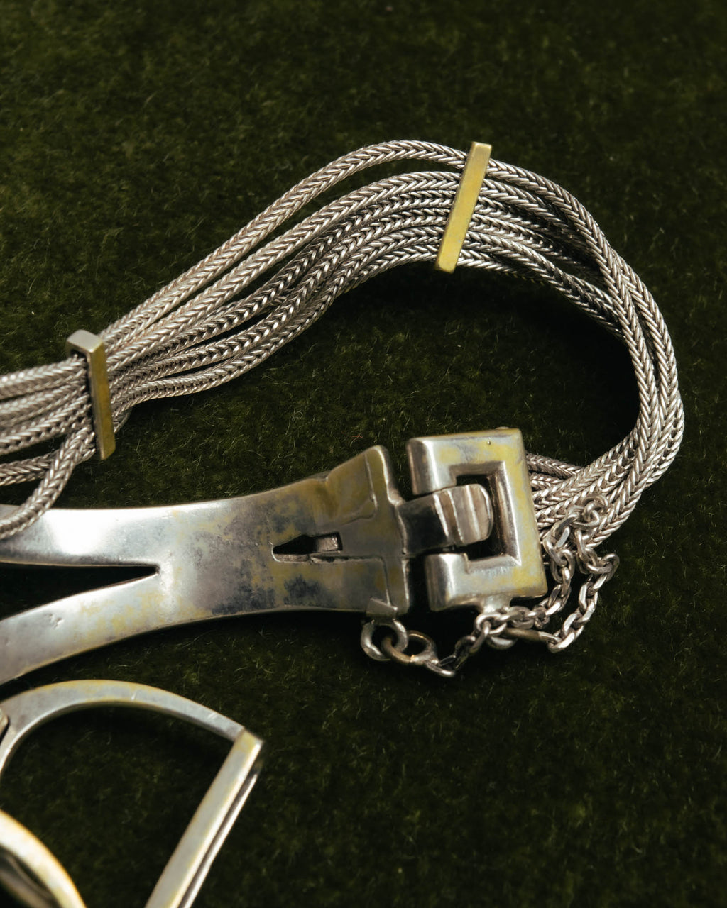 -SPECIAL- “HERMÈS” 70’s-90’s Étrier multi chain bracelet