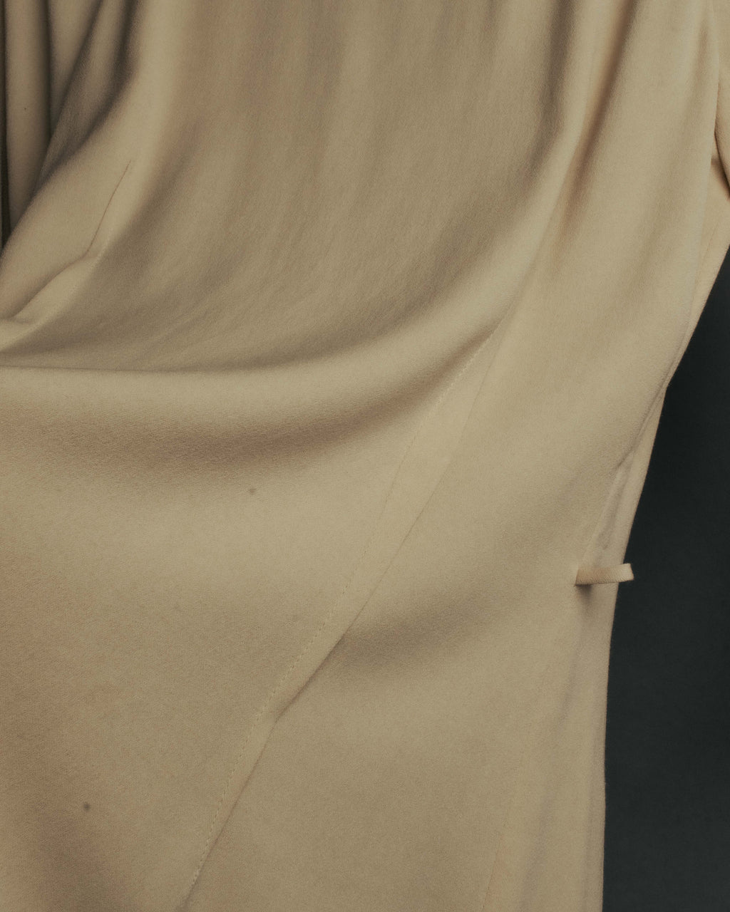 "FENDI" 00's-10's Draped wool blend dress