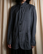 "COMME des GARCONS HOMME PLUS" 14SS modified lapel design striped jacket