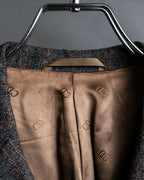 "CHRISTIAN DIOR MONSIEUR"
Multi color striped oversized tailored jacket