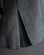 "Max Mara" 2way shape jacket & box pleated mid length skirt set up