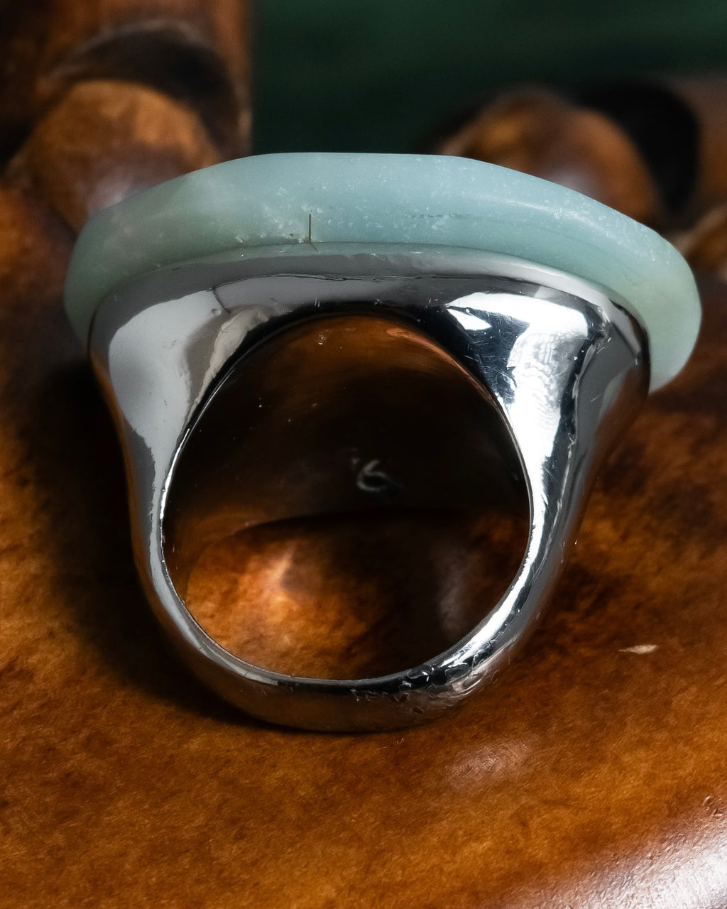 -MOOD Christmas Collection-
 "Dior" John Galliano design logo engraved cocktail ring