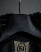 -SPECIAL- "FENDI" 90s Karl Lagerfeld-era lattice fur cape