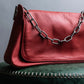 "MAISON MARGIELA 2001SS" Horizontal design silver chain handle leather bag