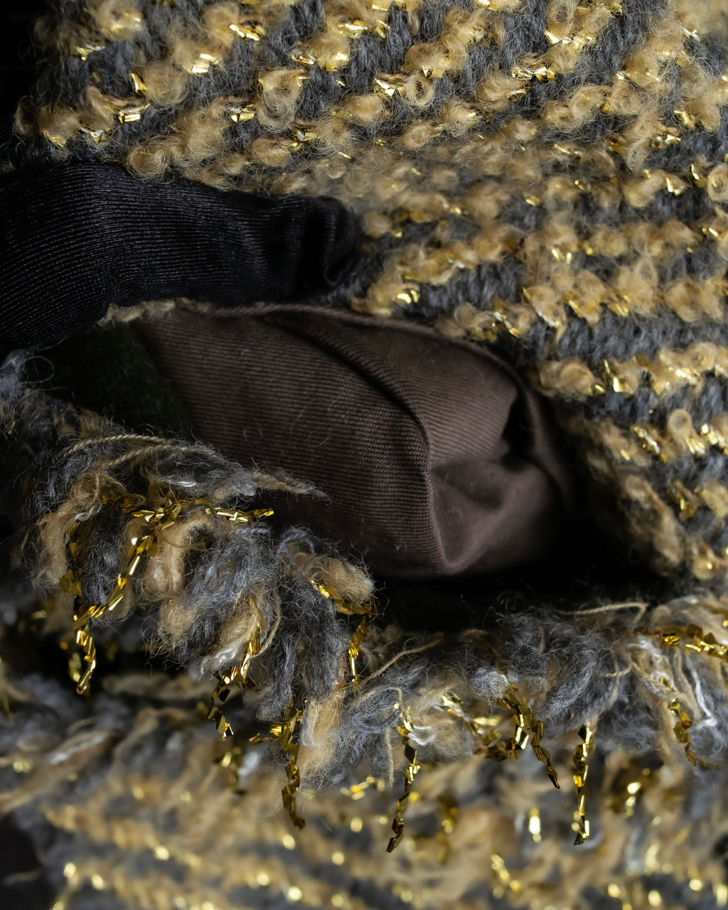 "sacai" Asymmetrical design double zipper tweed vest