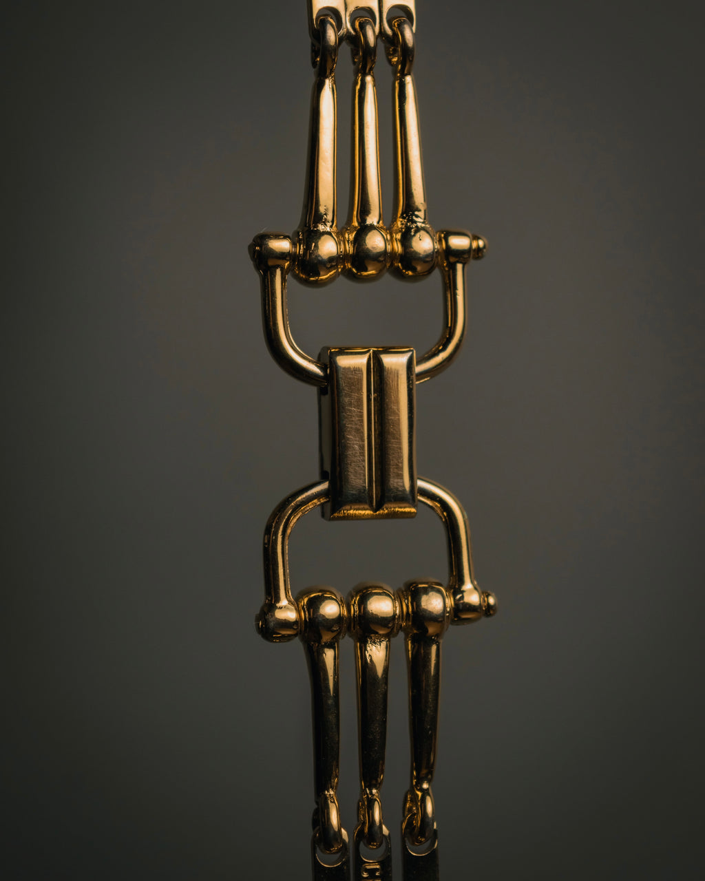 “CELINE” 2019-2024 Gold maillon horsebit bracelet