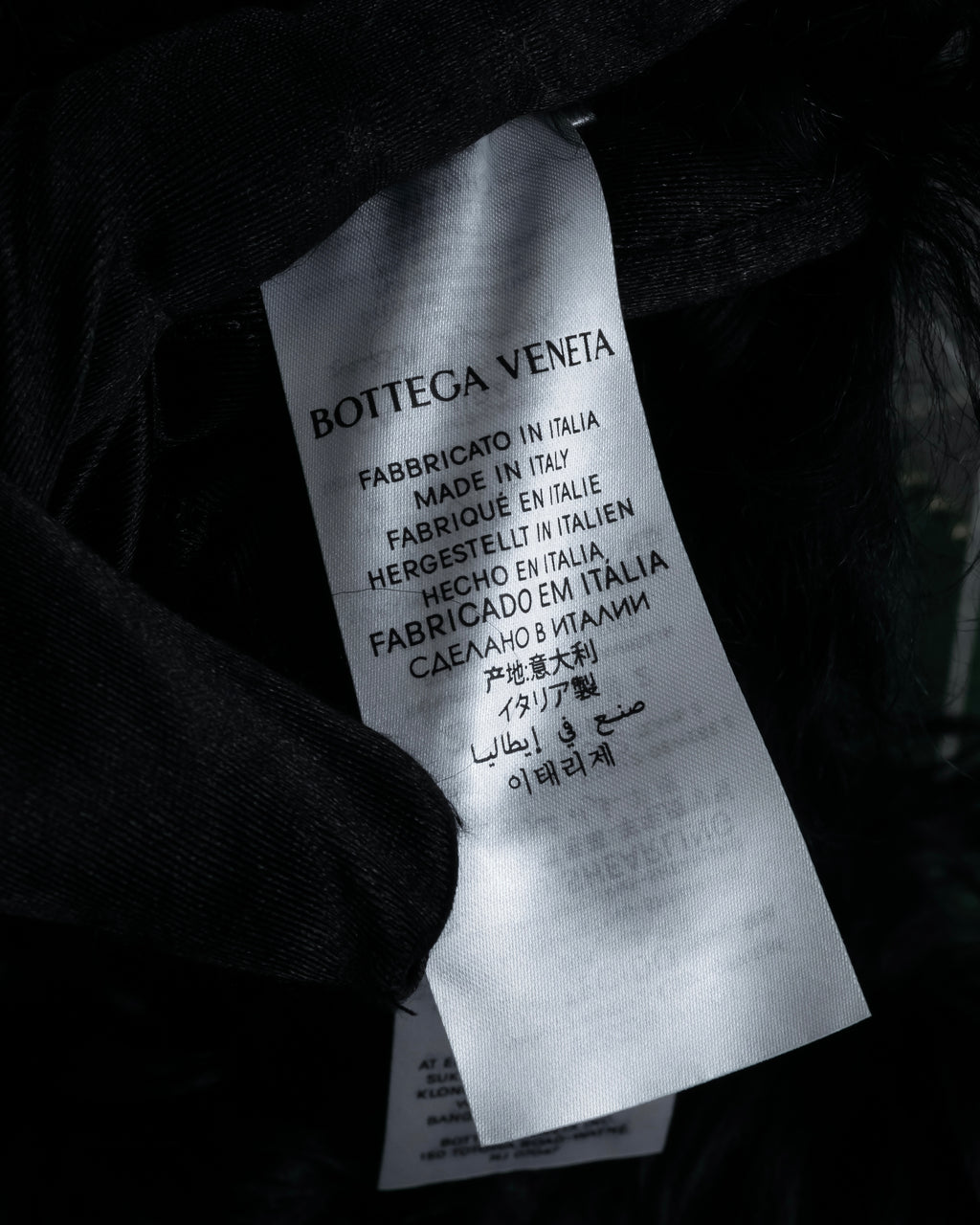"BOTTEGA VENETA" Long-haired fur design leather gloves