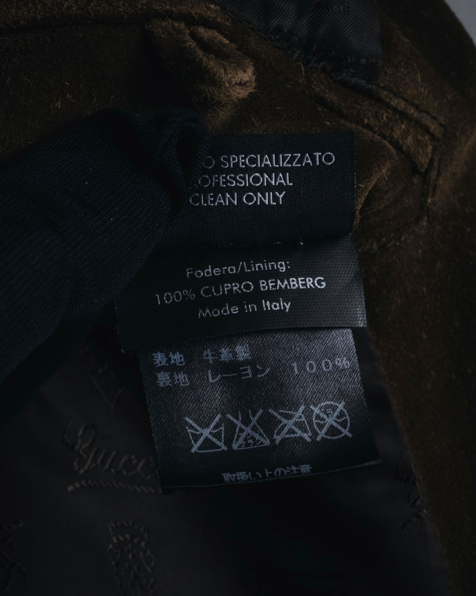 "GUCCI"Mid 2000s suede & smooth leather combination tailored jacket