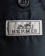 "HERMES" Pinstripe relaxed tailored jacket