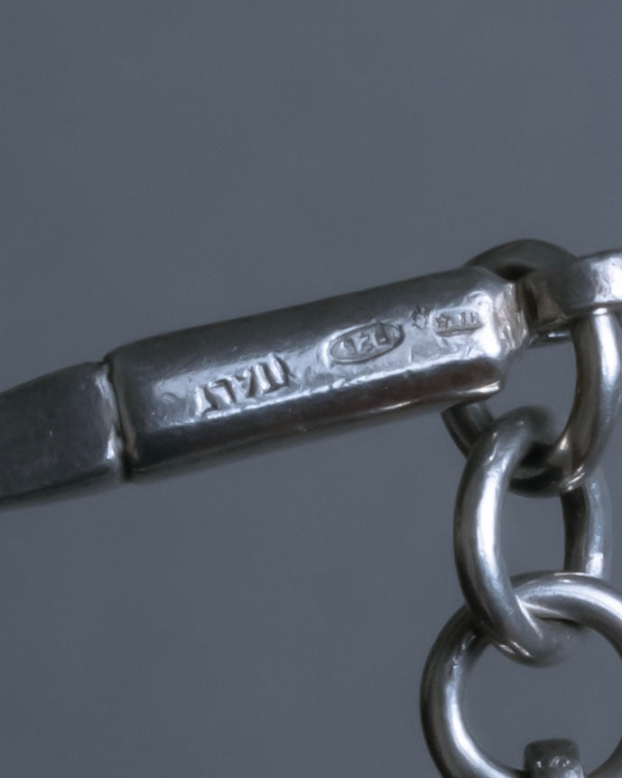 "GUCCI" Tennis racket motif silver bracelet