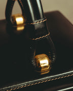 -SPECIAL- “LOEWE” Late 80’s-90’s Structured box vanity top handle bag