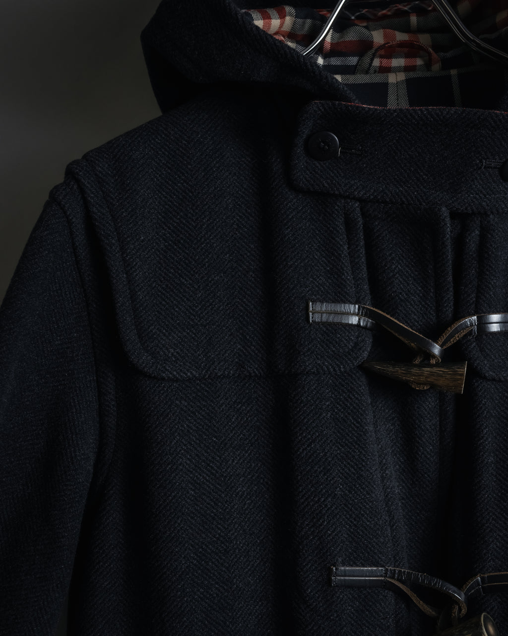 "Burberrys" 90’s heritage duffle coat with check-lined hood