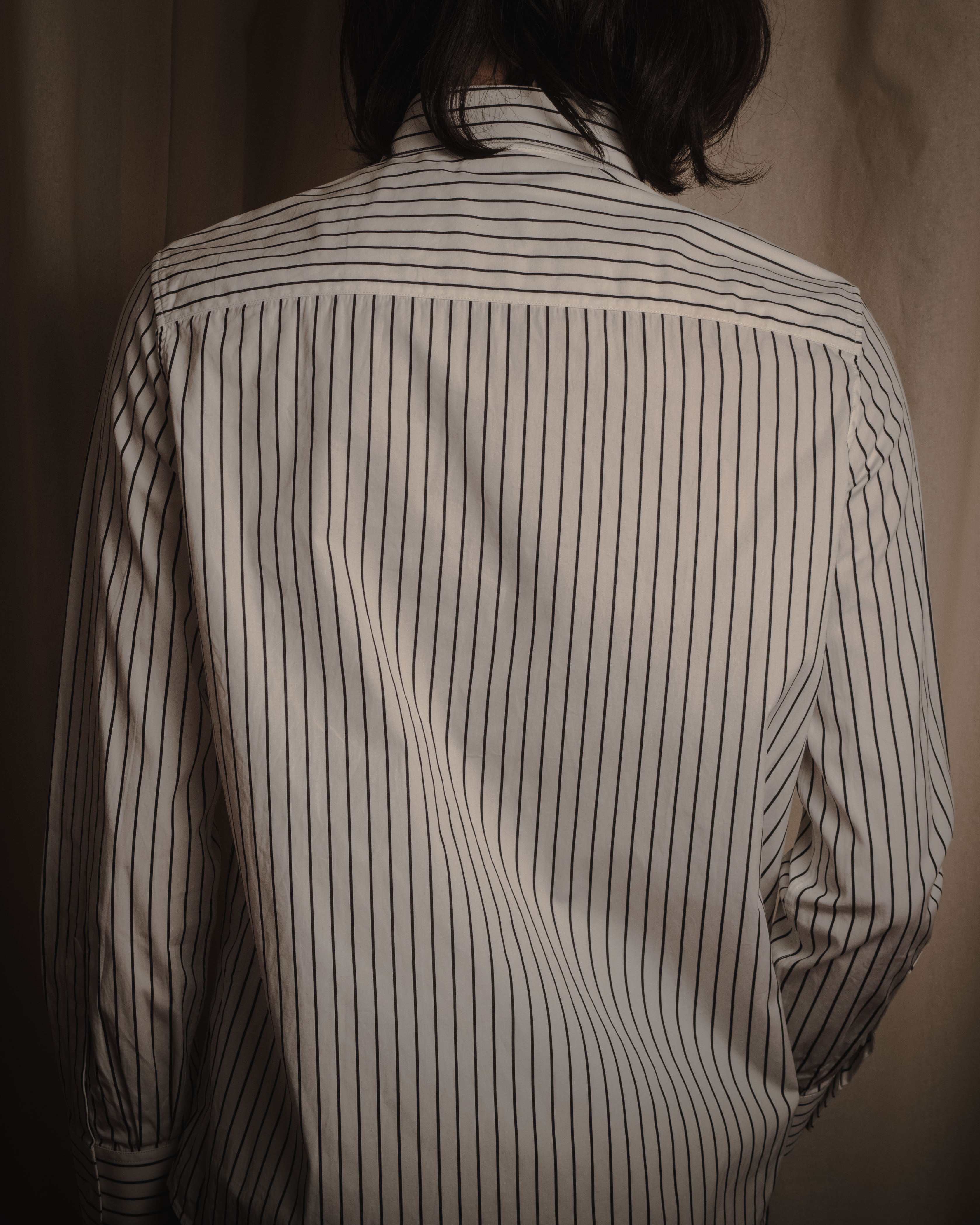 "CELINE" 2010’s phoebe-era striped cotton poplin shirt
