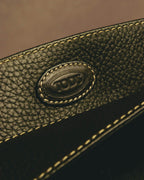"TOD'S" 00's-10's Textured haircalf leather shoulder bag