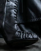 "TOM FORD" Fringe detail western long boots