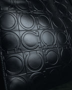 "Salvatore Ferragamo" Late 90’s Gancini embossed leather tote bag