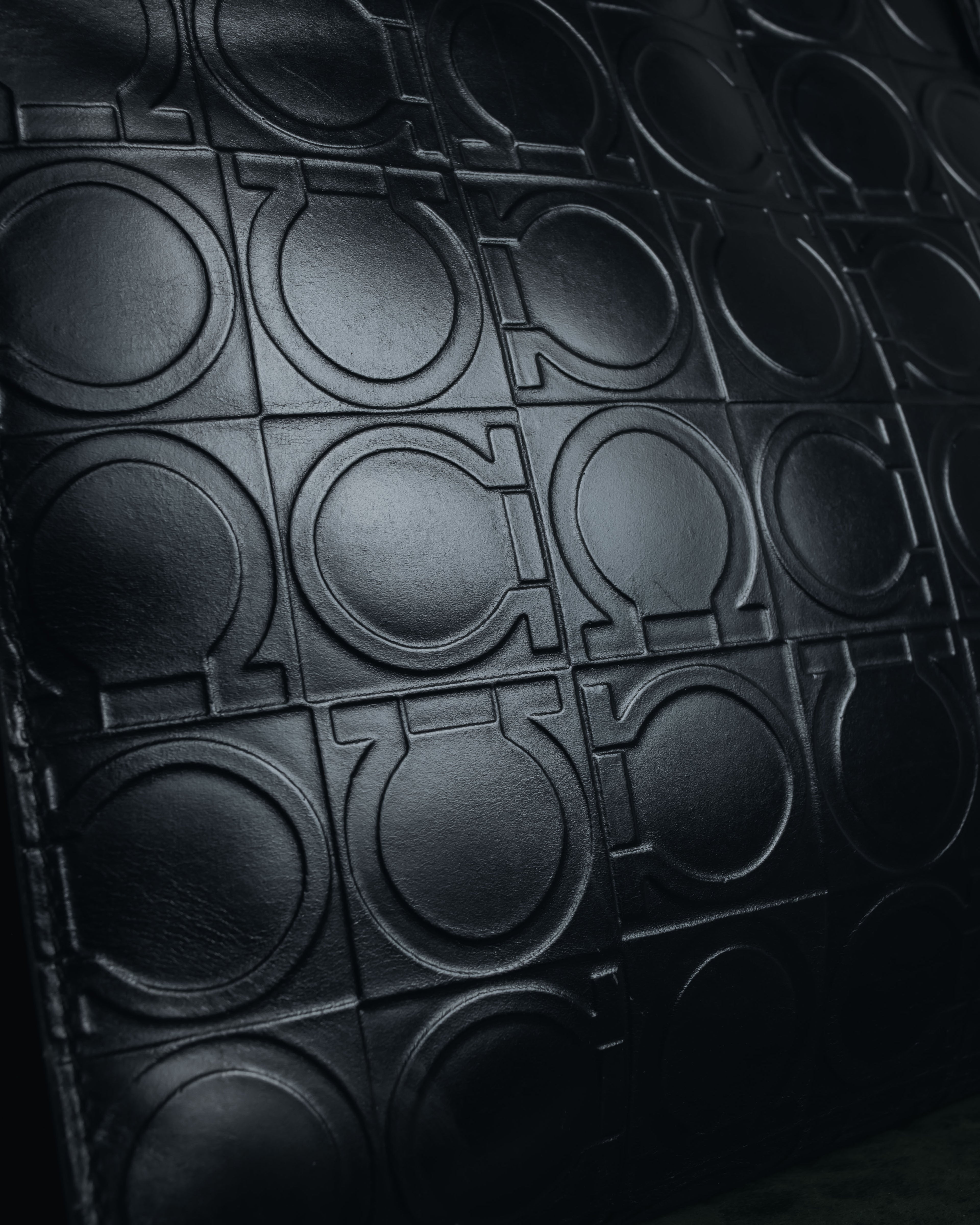 "Salvatore Ferragamo" Late 90’s Gancini embossed leather tote bag