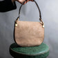 "Christian Dior" Suede material one handle shoulder bag