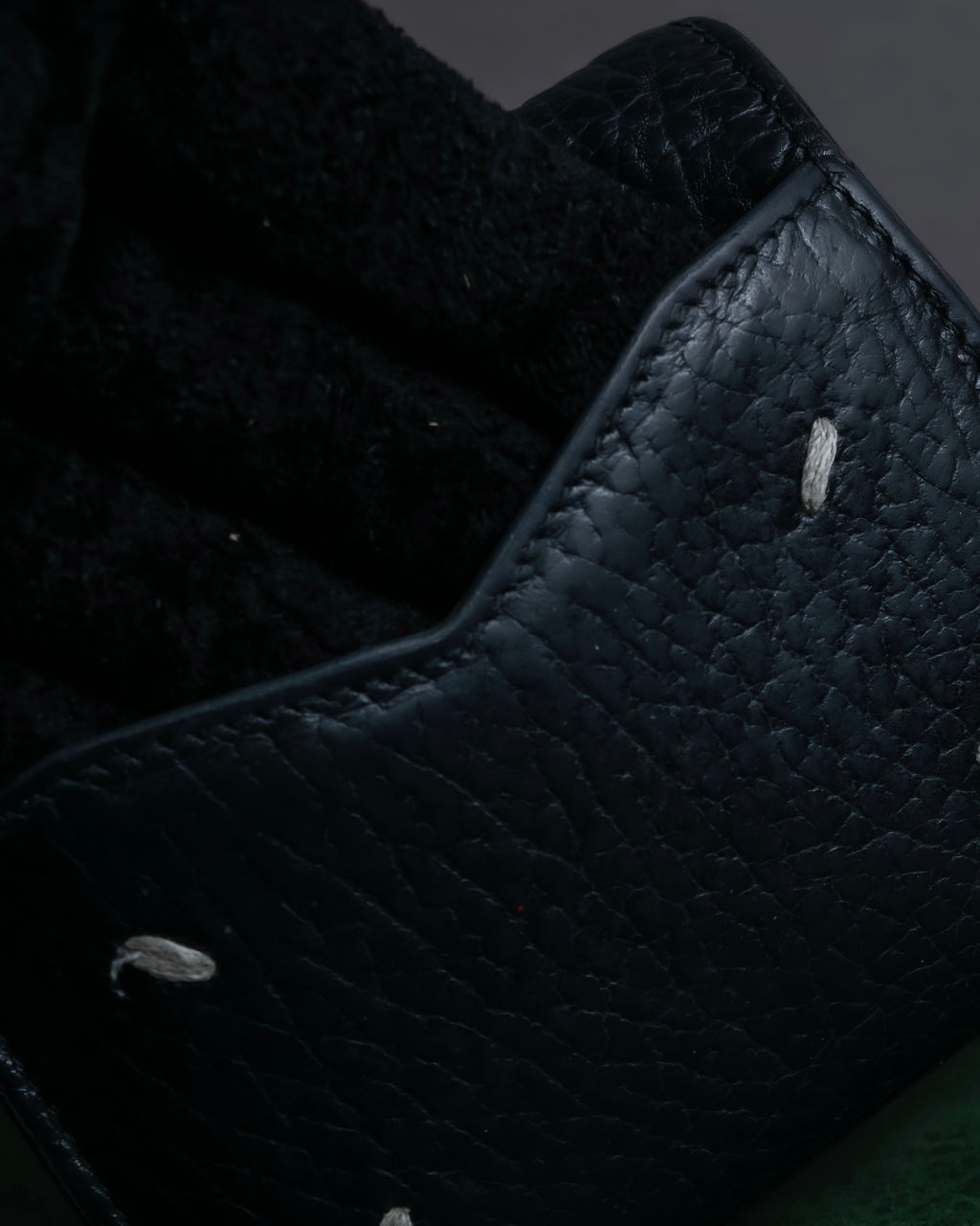 "MAISON MARGIELA" Grained leather envelope compact wallet