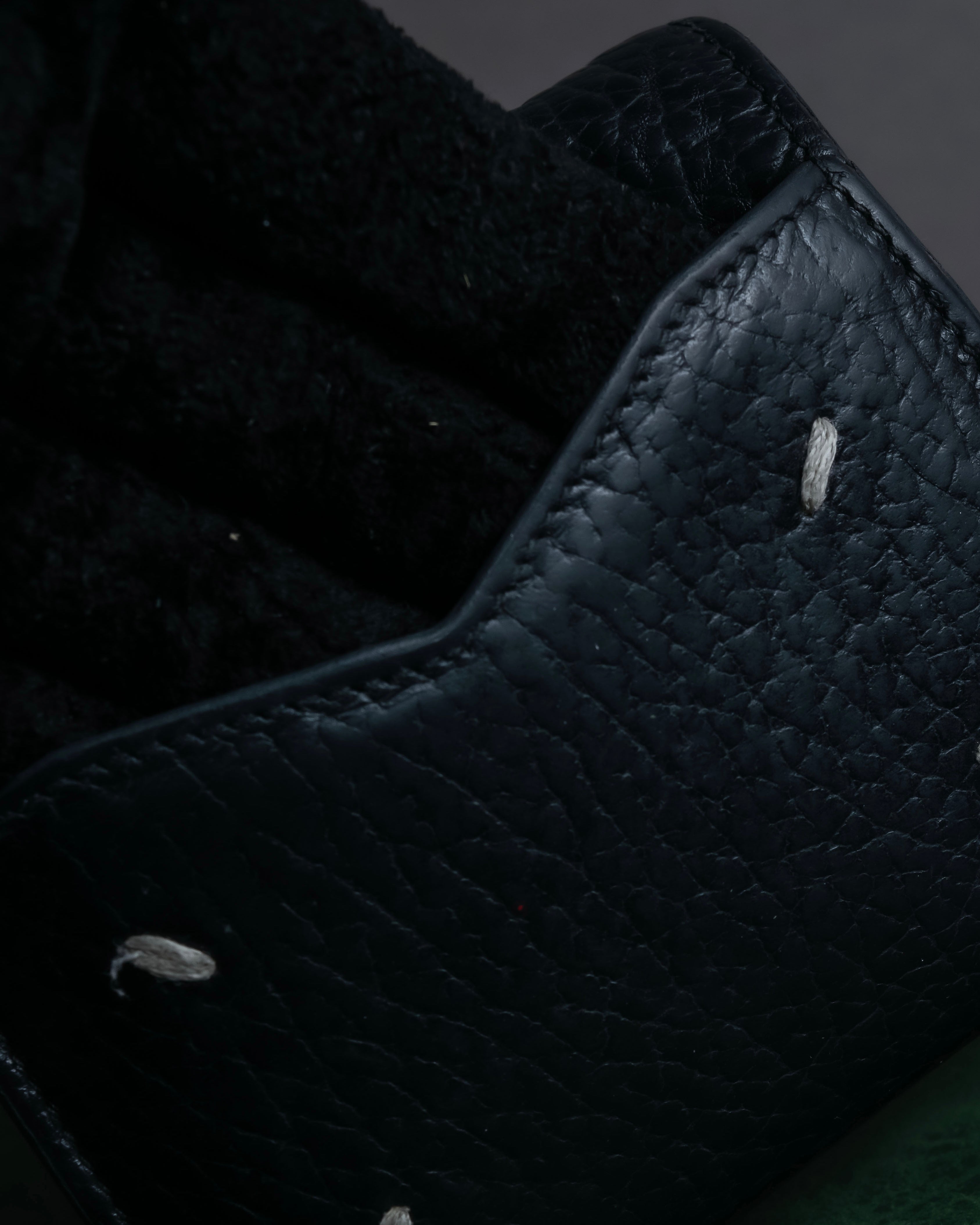 "MAISON MARGIELA" Grained leather envelope compact wallet