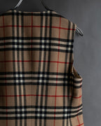 "BURBERRYS" Nova check pattern wool vest
