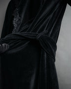 –SPECIAL– “Christian Dior”
80’s-90’s Velour lace trimmed robe coat