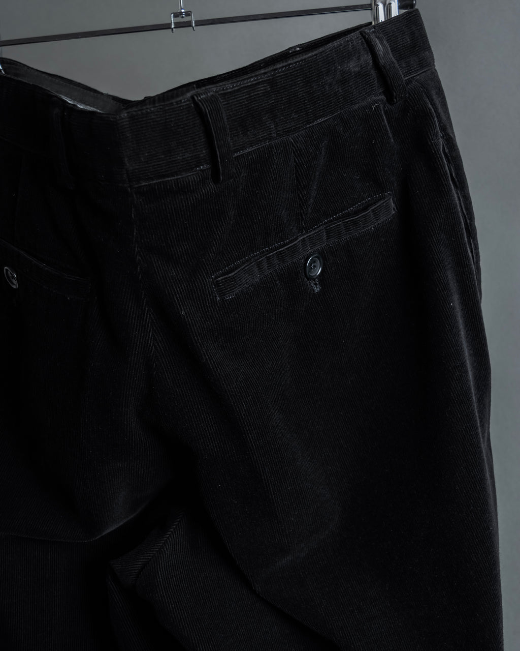 "ARMANI COLLEZIONI" Black corduroy relaxed set up