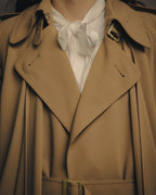 -SPECIAL- “HERMÈS” 90’s-00’s Margiela era draped wool trench coat