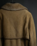 "LOEWE" 90's Panel-switched design mouton shearling coat