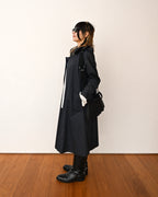Chloe/ Beautiful A-Line Silhouette Trench Coat Navy