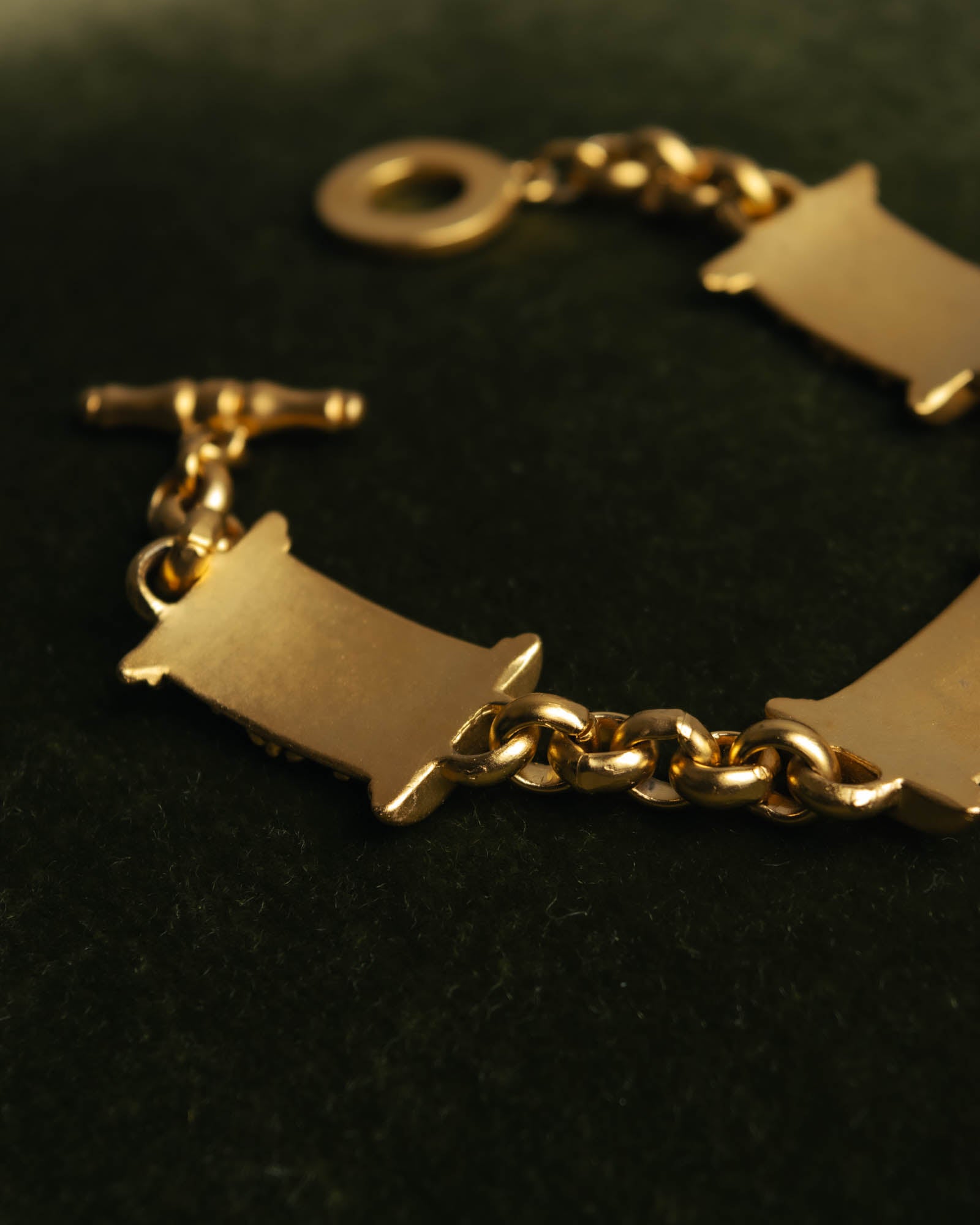 “Vintage“ 80's-90's Cabochon ornament bracelet