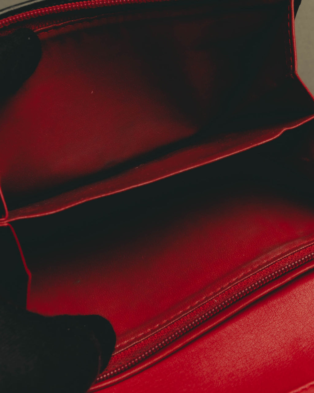"Christian Dior" 80's-90's Black and red bifold wallet
