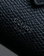 "CELINE" Crossgrain leather tri-fold wallet
