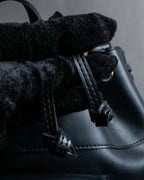 "COMME des GARCONS" Drawcord strings design PVC leather bag