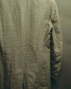 -SPECIAL- “Maison Martin Margiela” 2014SS raw-edge linen tailored jacket