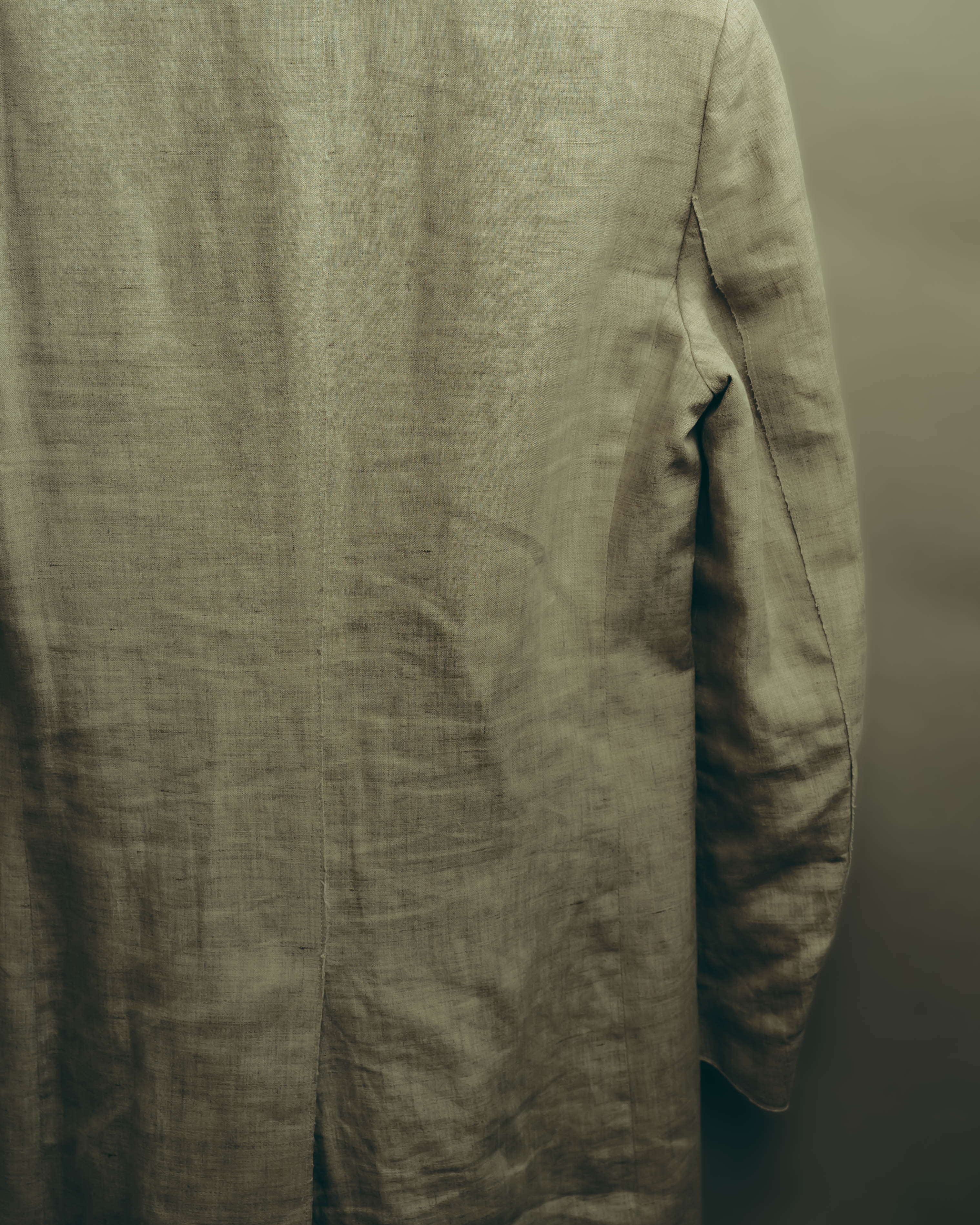 -SPECIAL- “Maison Martin Margiela” 2014SS raw-edge linen tailored jacket