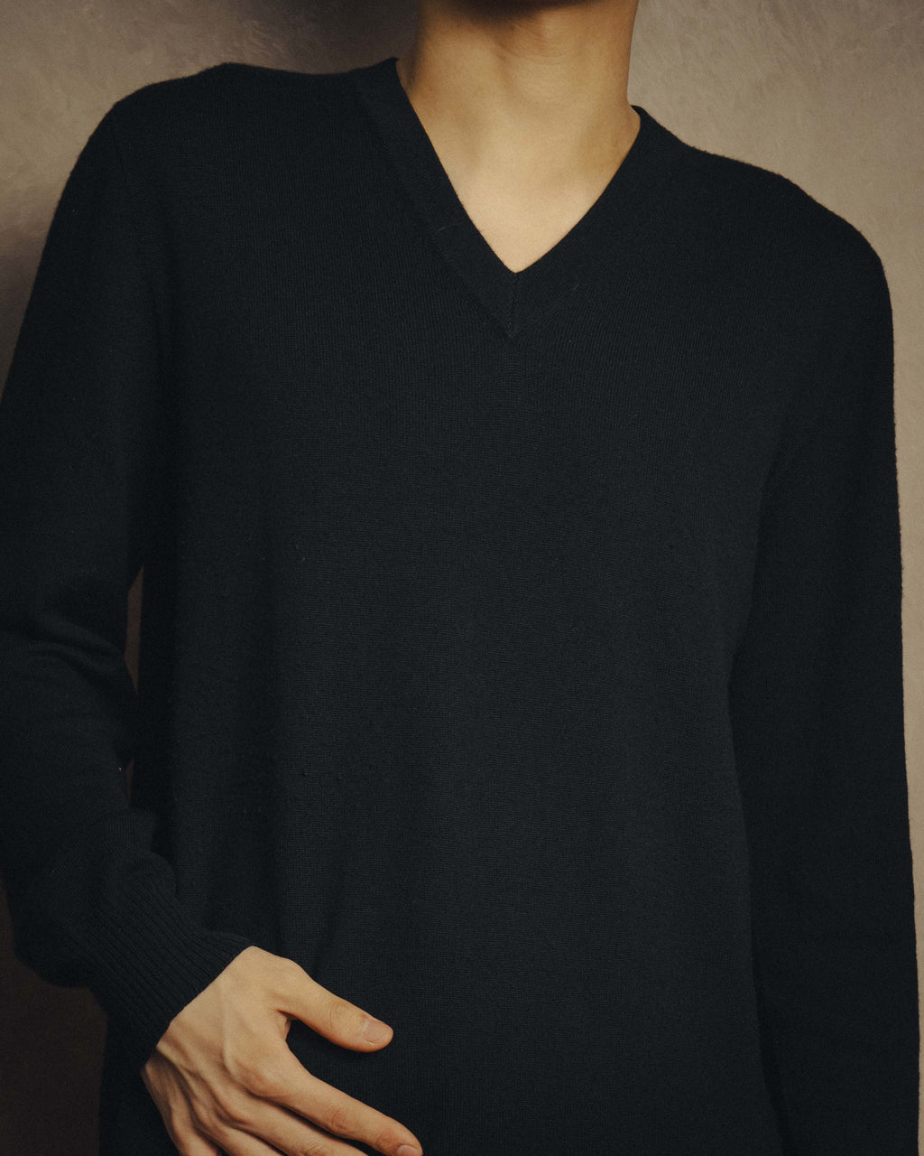 -SPECIAL- “HERMÈS” 90’s-00’s Cashmere wool v-neck knit