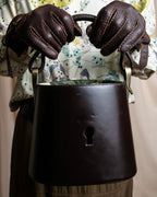 "KENZO" Camouflage design drawstring leather bag